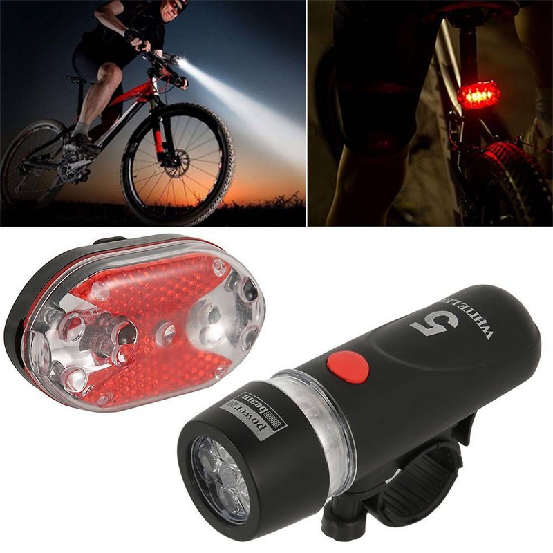 front and rear bike light set