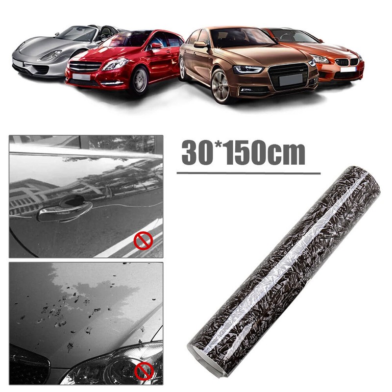 Film Vinyle Autocollant Fibre Carbone 3D Brillant - Universel Pour Voiture - Neuf
