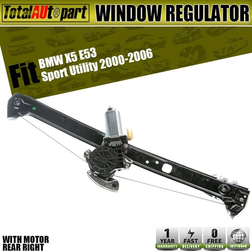 Power Window Regulator with Motor for BMW E53 X5 2000-2006 ...