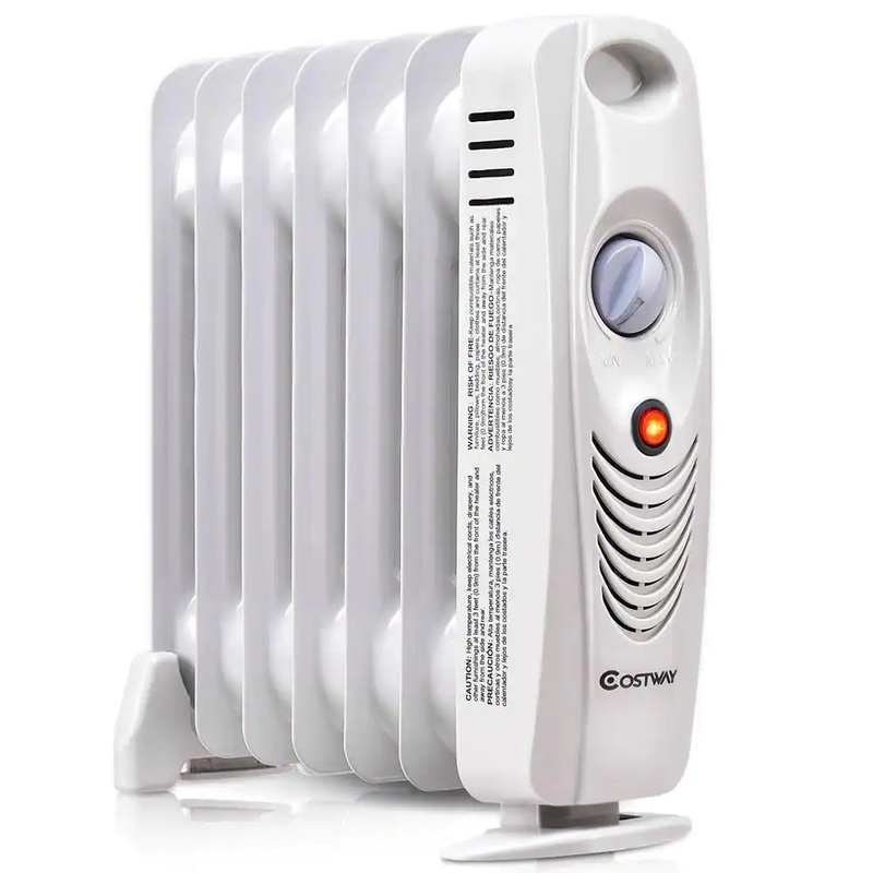 Space Heater 700-W Oil-Filled Radiator Portable Electric Heating Auto Shut Off