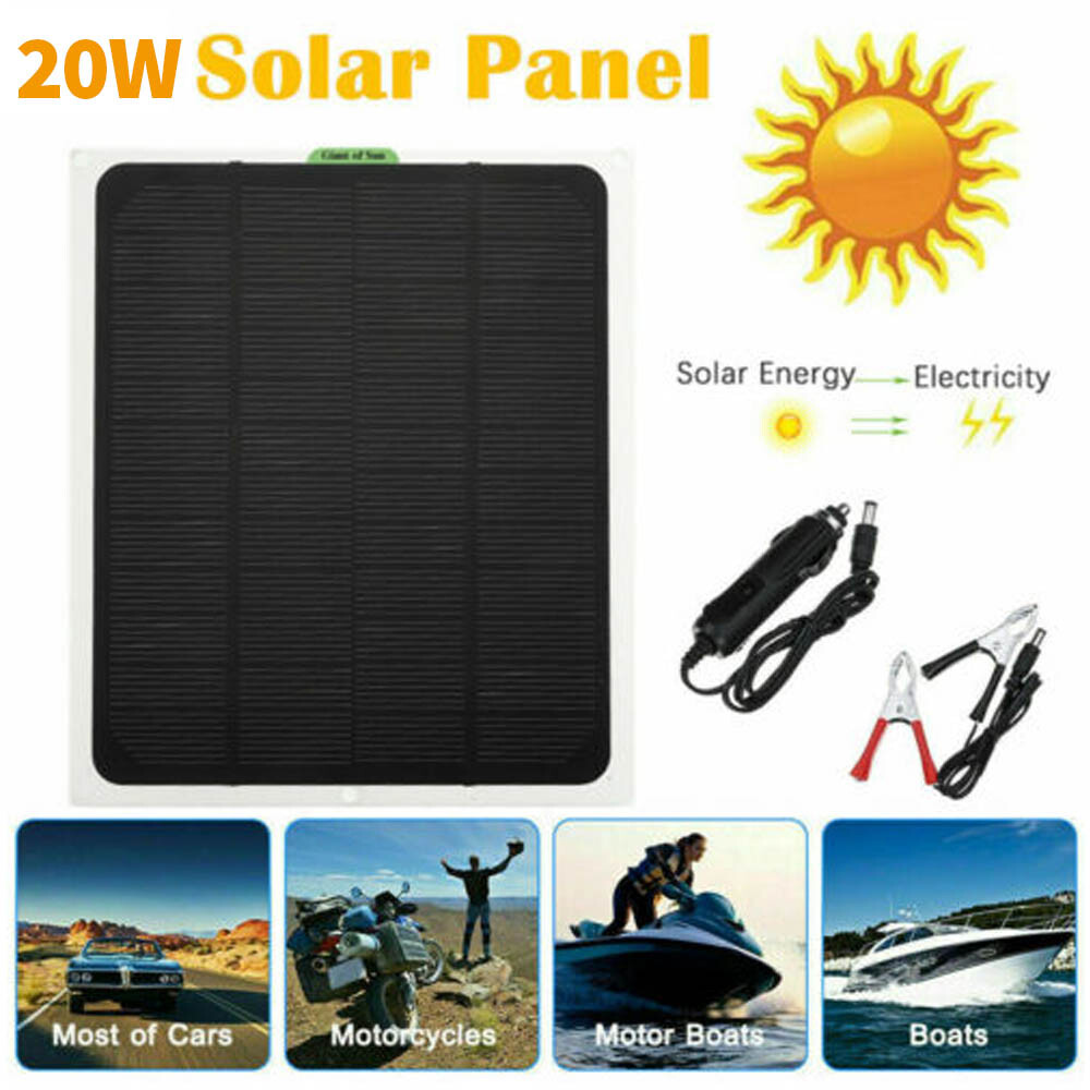 120W 480W 12V Solar Panel Kit Monocrystalline High Efficiency Caravan RV Marine