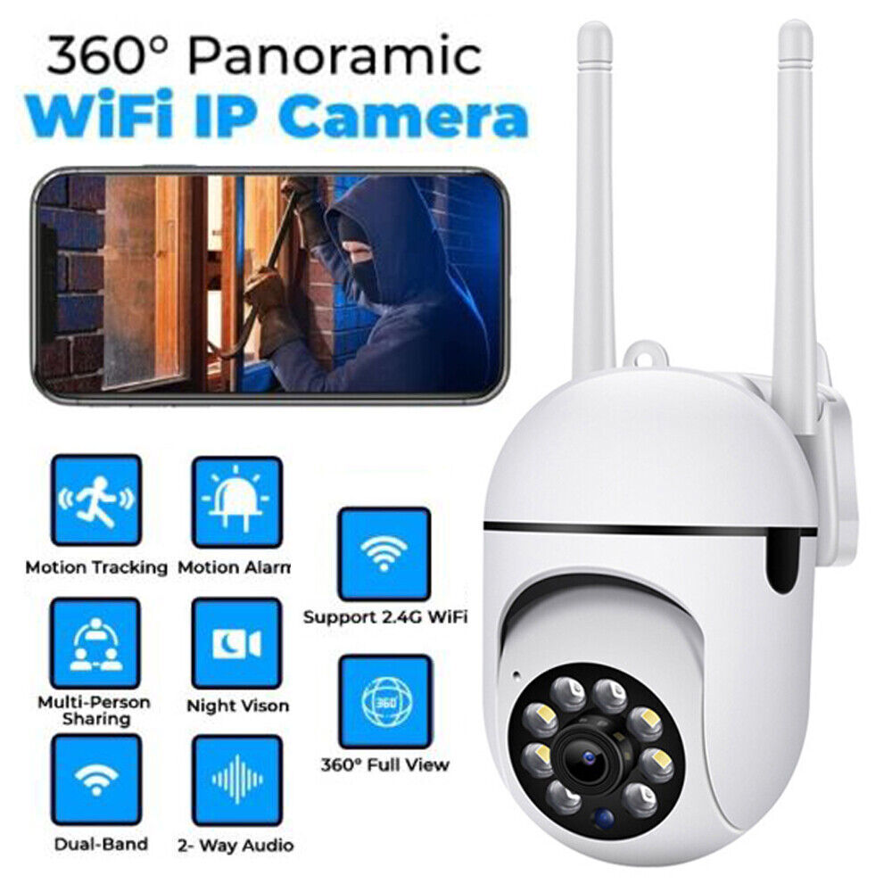 Wireless Security Camera System Outdoor Home 2.4G Wifi Night Vision Cam 1080P HD