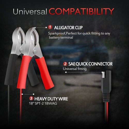 Fully Automatic Battery Charger 750mA 6/12V Smart Battery Charger Maintainer US