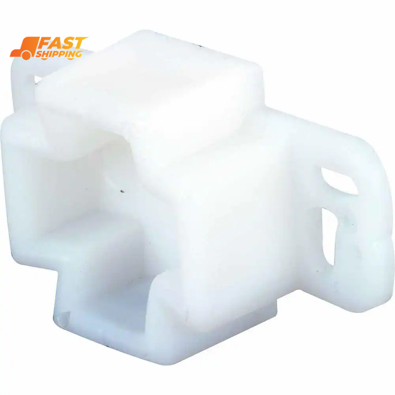 White, Plastic, Center Rail Drawer Track Rail Support Bracke