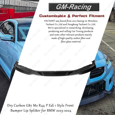 Dry Carbon G87 M2 R44 P Edi 1  Style Front Bumper Lip Splitter for BMW 2023-2024