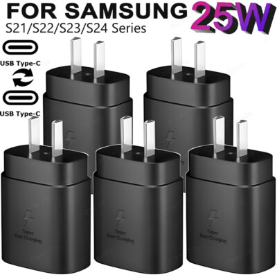 25W USB-C Super Fast Charging Power Adapter PD Type C Charger Block For Samsung