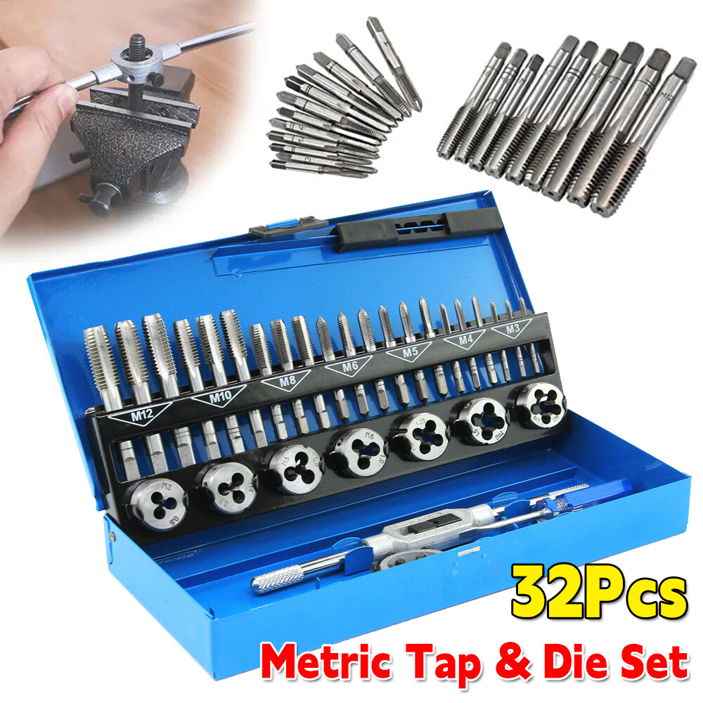Thread Repair Tools BGS 70104 Tap And Die Set - 56 Piece Metric Thread ...