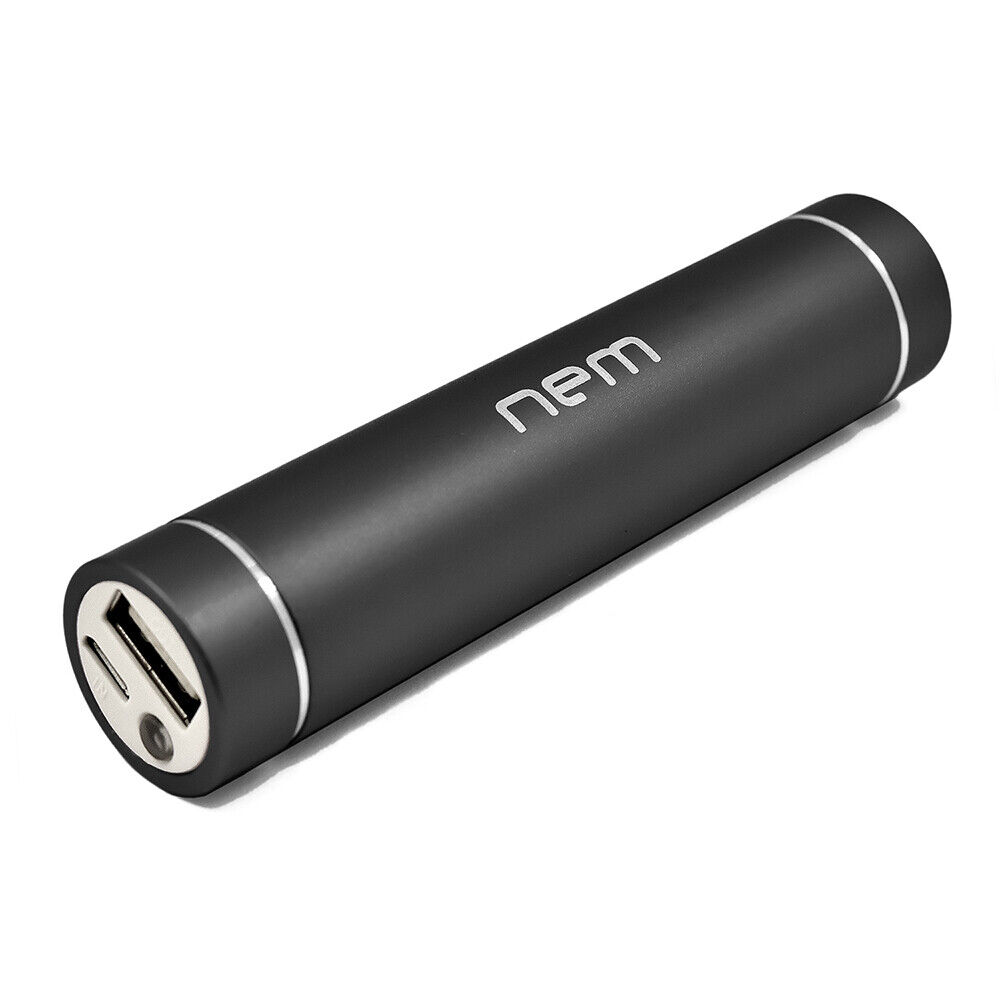 Black 3000mAh Portable External USB Power Bank Battery Charg