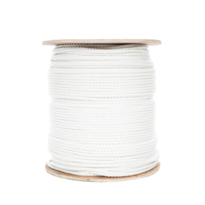 GOLBERG Twisted Polyester Rope - White - Low Stretch, High Strength