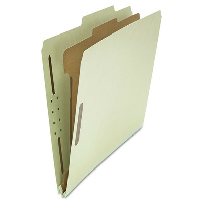 Universal 10253 4-Sec. Pressboard Folder - Letter, GY/GN (10/BX) New