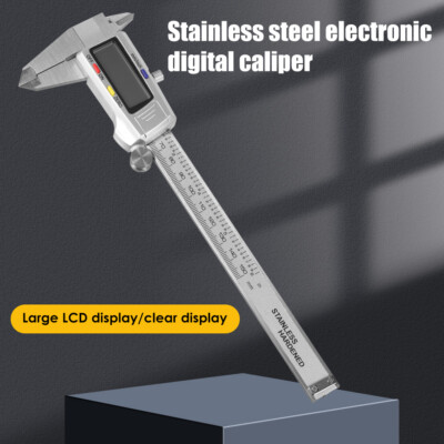 6'' Electronic Digital Caliper Vernier Measuring Tool LCD Screen Micrometer/Inch