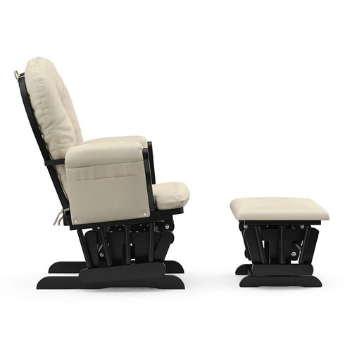 storkcraft bowback glider and ottoman set