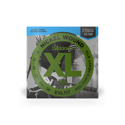 D'addario EXL117 Medium Top/Extra Heavy Bottom, 11-56