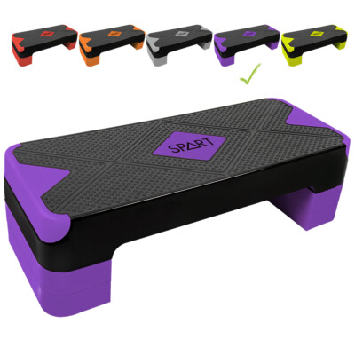 SPART Adjustable Workout Aerobic Stepper Aerobic Exercise Step Platform