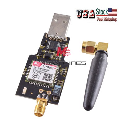 USB to GSM Module With Bluetooth CH340T Sim800c Module 4-bands GSM/GPRS USA