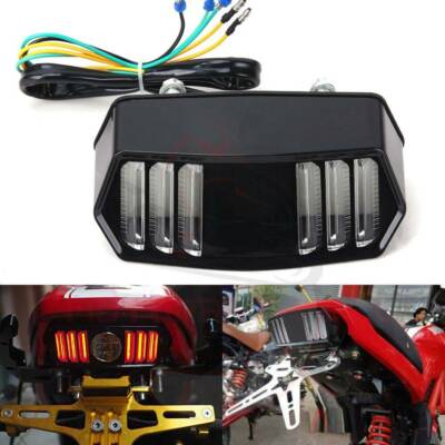 12V LED Integrated Turn Signal Brake Tail Light For Honda Grom MSX 125 2014-2018