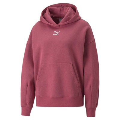 

Puma Classics Oversized Pullover Hoodie Женская фиолетовая повседневная верхняя одежда 67174945, Фиолетовый