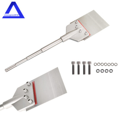 6  Wide Tile Removal Bit and Heavy Duty Blade 6'' × 25'' SDS Max Floor Scraper