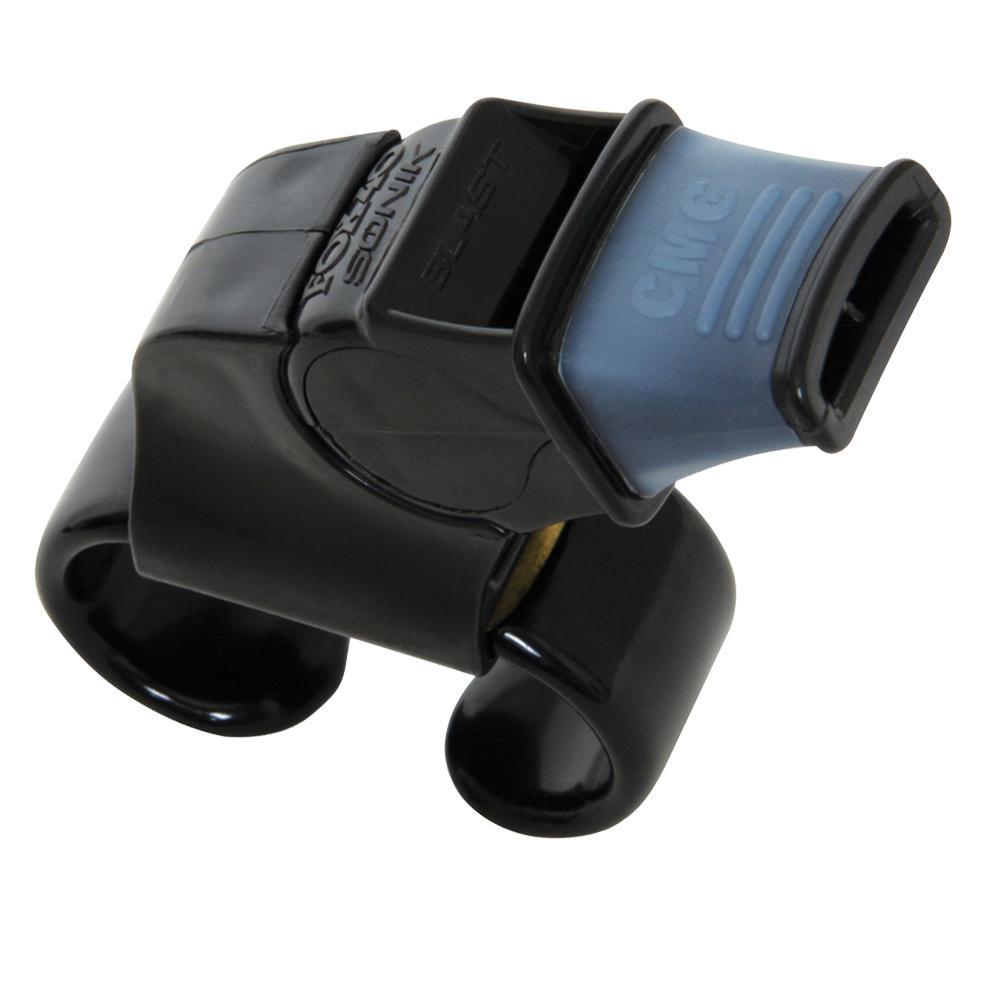 Fox 40 Sonik Blast CMG Fingergrip Whistle Black Официальное оповещение НХЛ — ЛУЧШАЯ ЦЕНА