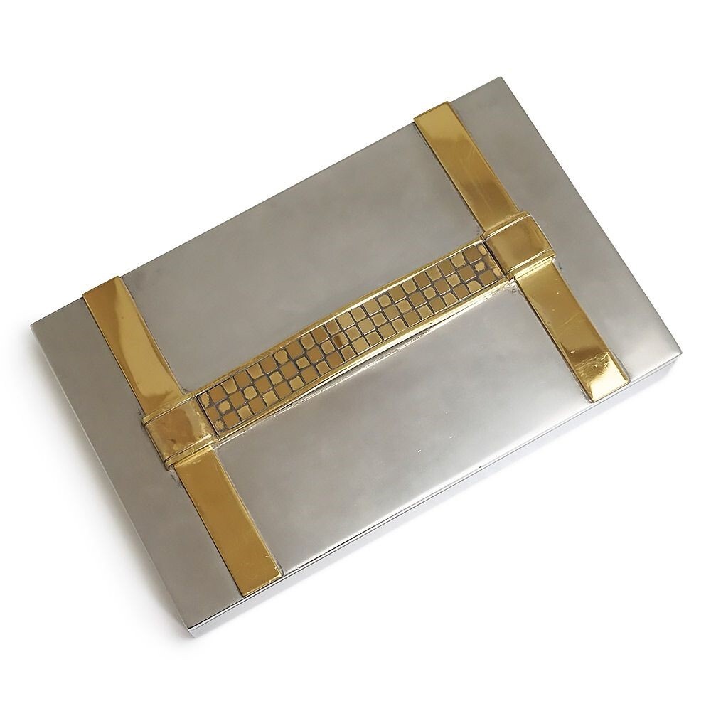 Authentic Hermes Vintage Cigarette Case Metal Wood 60s | eBay
