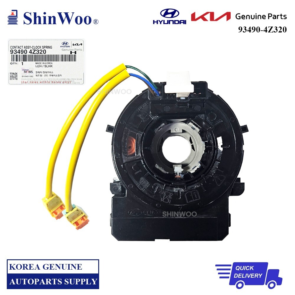 【kzk323】 GENUINE Hyundai Kia Steering Wheel Spring Clock OEM 93490