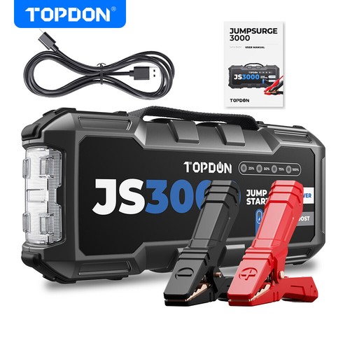 Car Battery Booster Topdon Js3000 3000a Jump Starter