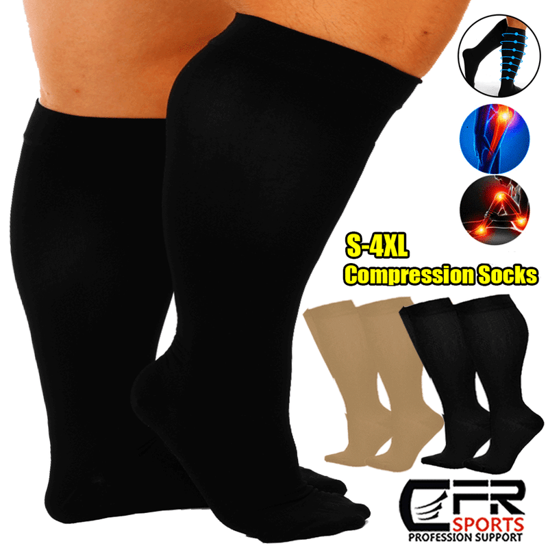 20-30 Mmhg Stockings For Men Women Wide 4x-large Hg