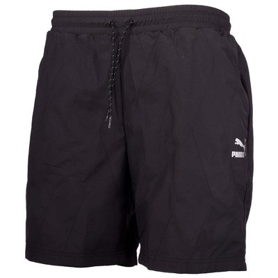 

Мужские стеганые шорты Puma Size , повседневные спортивные штаны 530840-04, Черный, Puma Quilted Shorts