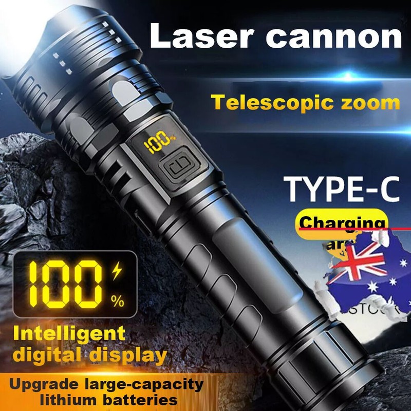990000000lumens High Powered Super Bright Flashlight Led Rechargeable Torch Lamp