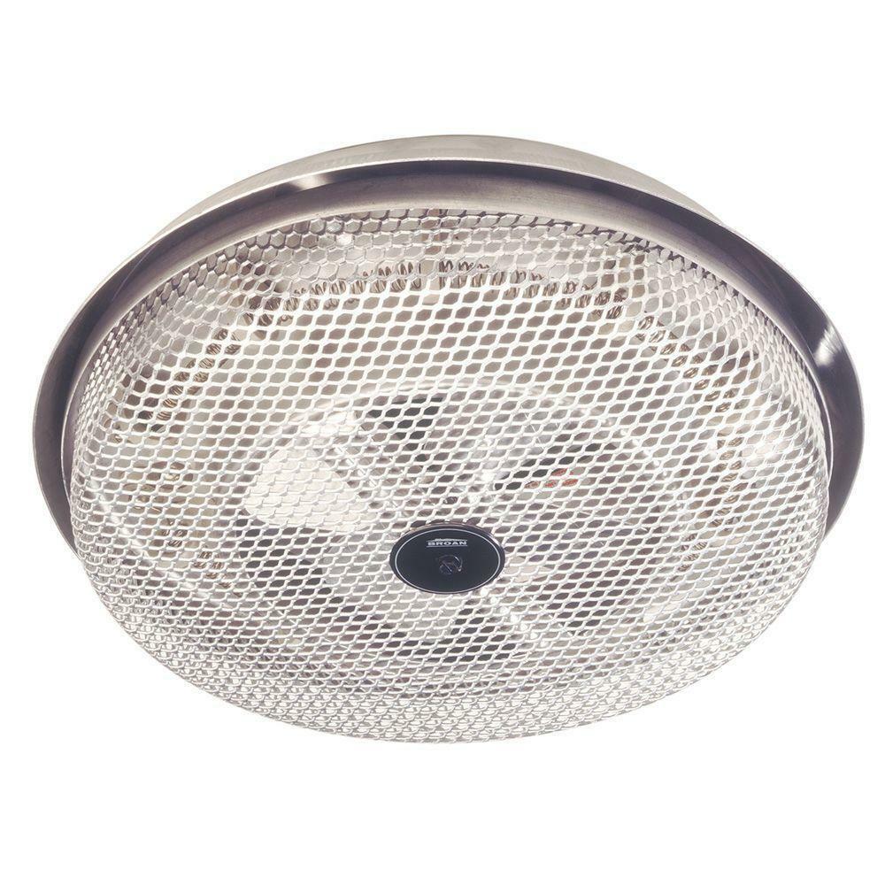 Broan Electric Ceiling Heater 1250 Watt Surface Mount Fan Forced
