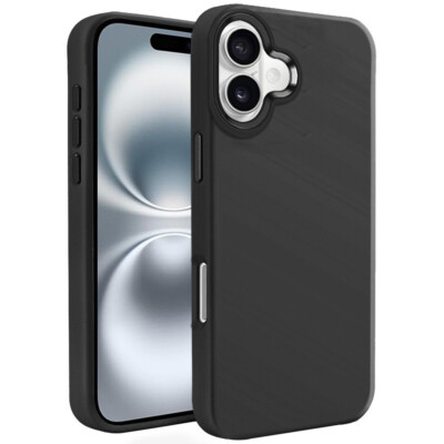 Nano Liquid Silicone Case for iPhone 16 - Black