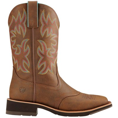 

Женские коричневые повседневные ботинки Ariat Delilah Square Toe Cowboy 10018676-200, Коричневый, Ariat Delilah Square Toe Cowboy
