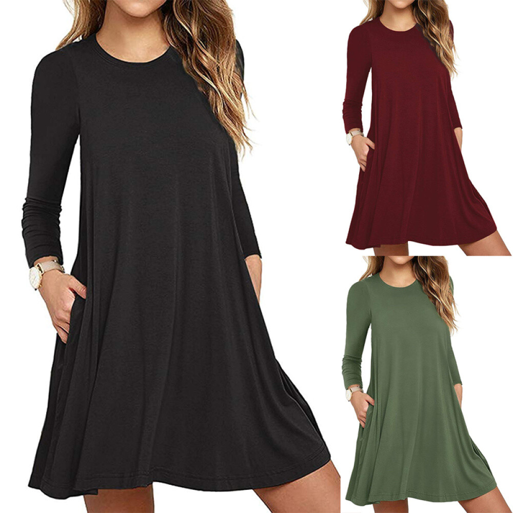 plain black maxi dress with sleeves