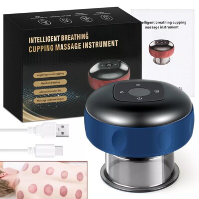 12 Levels Electric Cupping Therapy Massager USB Smart Guasha Scraping Machine
