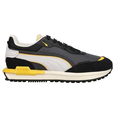 

Puma City Rider Electric Lace Up Молодежные серые кроссовки для мальчиков Повседневная обувь 382667-0, Grey, Puma City Rider Electric Lace Up Youth