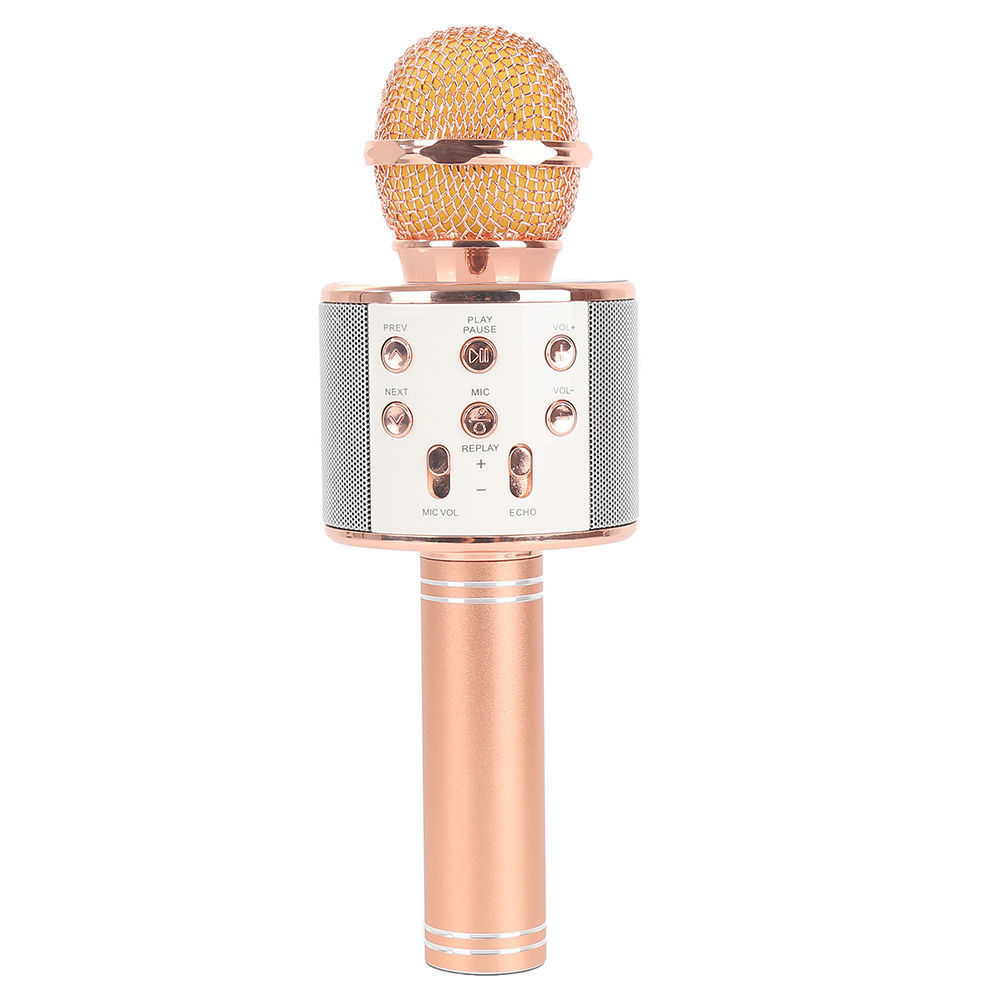 microphone WS 858 Wireless Bluetooth Karaoke Handheld USB