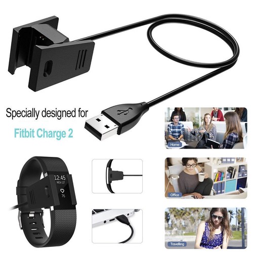 Charger For Fitbit CHARGE 2 Activity Wristband USB Charging Cable Cord Wire-NEW