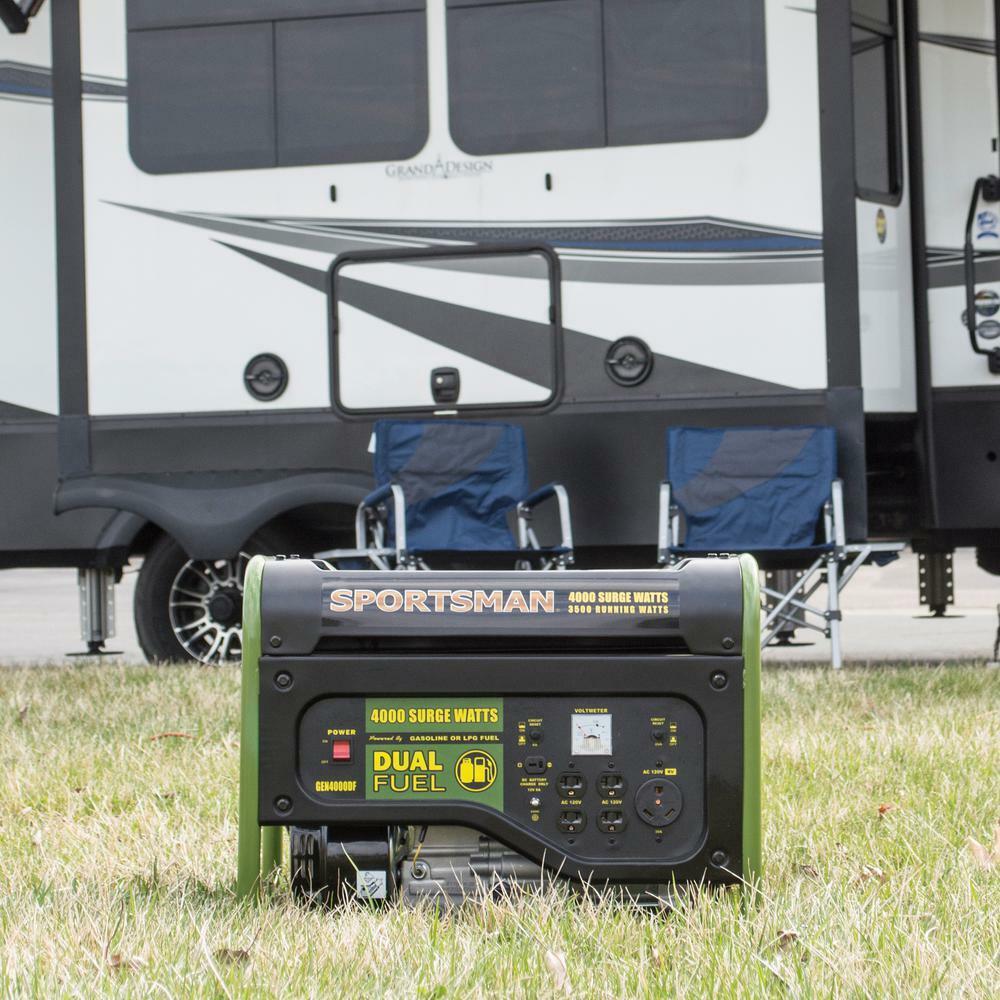 Sportsman 4,000/3,500-W Dual Fuel Portable Generator, Runs ...