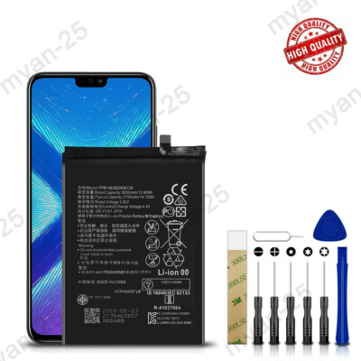 New HB386590ECW Battery Replacement For Huawei Honor 8X JSN-L22 Tools