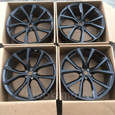 22'' 5 SPOKE GLOSS BLACK STYLE FORGED WHEELS FIT FOR JAGUAR F PACE SVR 22X9.5