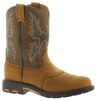 

Ботинки для мальчиков Ariat Workhog Pull On, Bark/army green