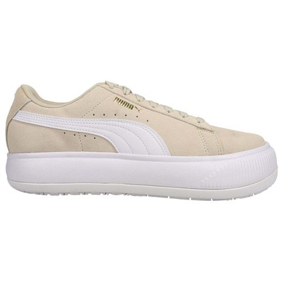 

Puma Suede Mayu Platform Lace Up Mens Size 5.5 D Кроссовки Повседневная обувь 380686-1, Бежевый, Puma Suede Mayu Platform Lace Up