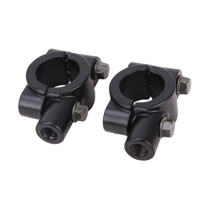 Universal Motorcycle 7/8" Handlebar Mirror Mount Bracket Clamp For Dirt Bike ATV