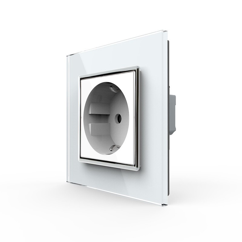 Livolo Steckdose Glas Vorteilspreis Kindersicherung Einmalige Versandkosten WeiÃ