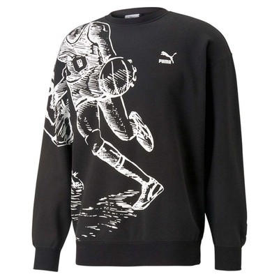 

Puma Vides X Толстовка с круглым вырезом мужская черная 53630201, Черный