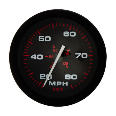 Sierra 57899P Marine Amega 3'' Speedometer 80 MPH Gauge