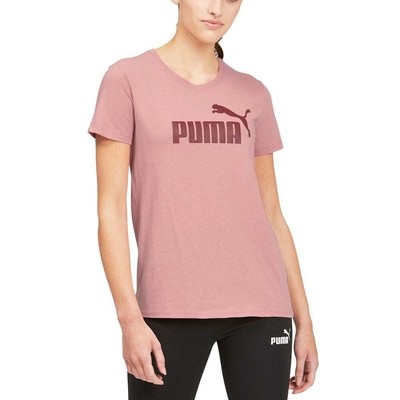 

Женские розовые повседневные топы Puma Ess с круглым вырезом и коротким рукавом с логотипом 58931714, Розовый