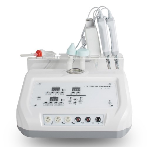 4-1 Micro Dermabrasion Ultrasound Skin Scrubber Beauty Machine Smooth Care +GIFT