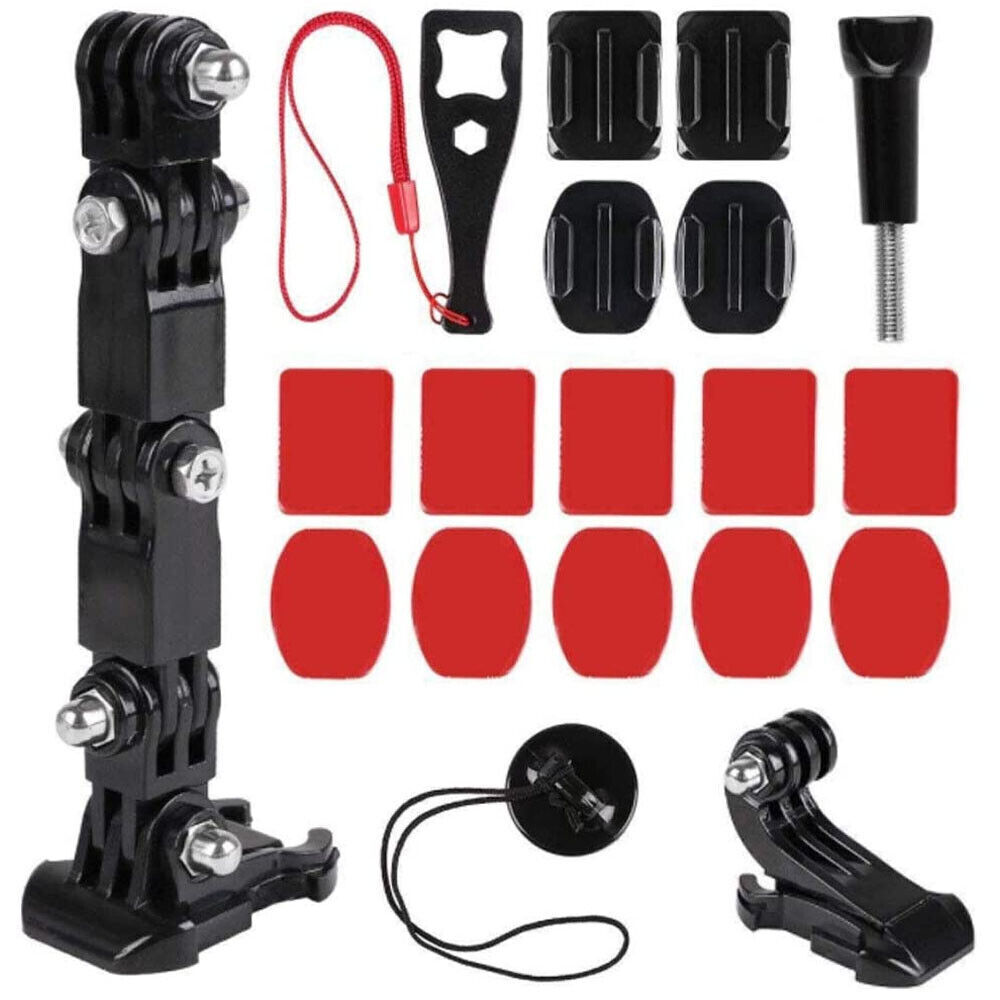 Motorcycle Helmet Chin Mount Kit Extra Tethers for GoPro Hero 10 Black 9 8 7