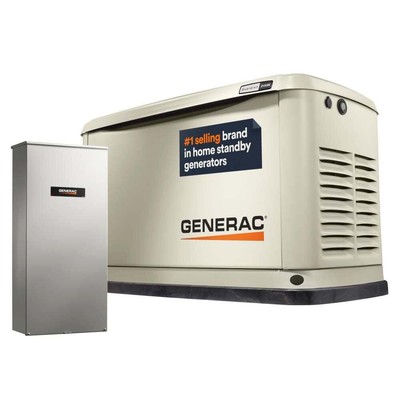 Generac Guardian 24Kw Home Standby Generator With Rxsw200A3 Transfer Switch